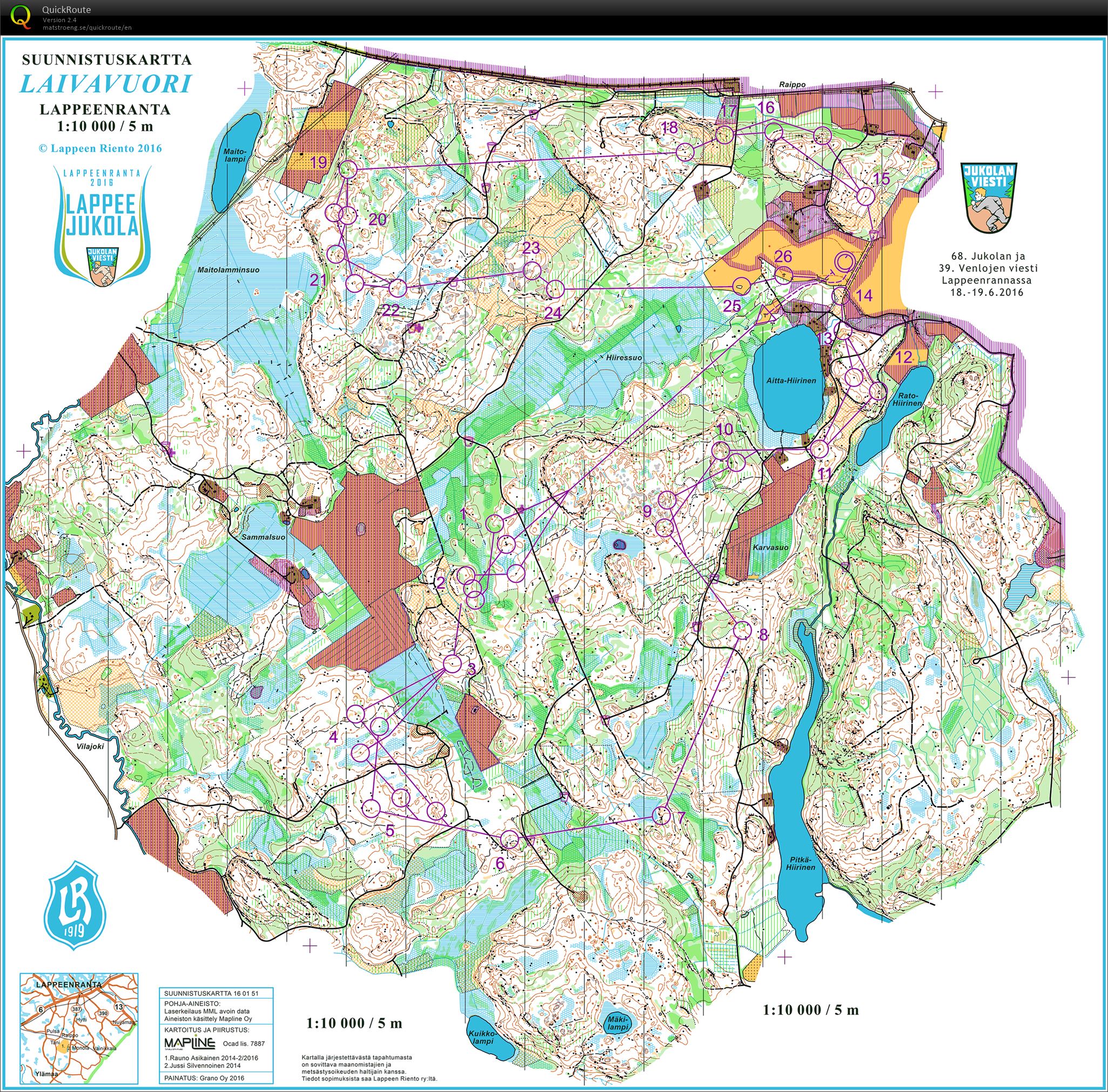 Jukola 2nd leg (18/06/2016)