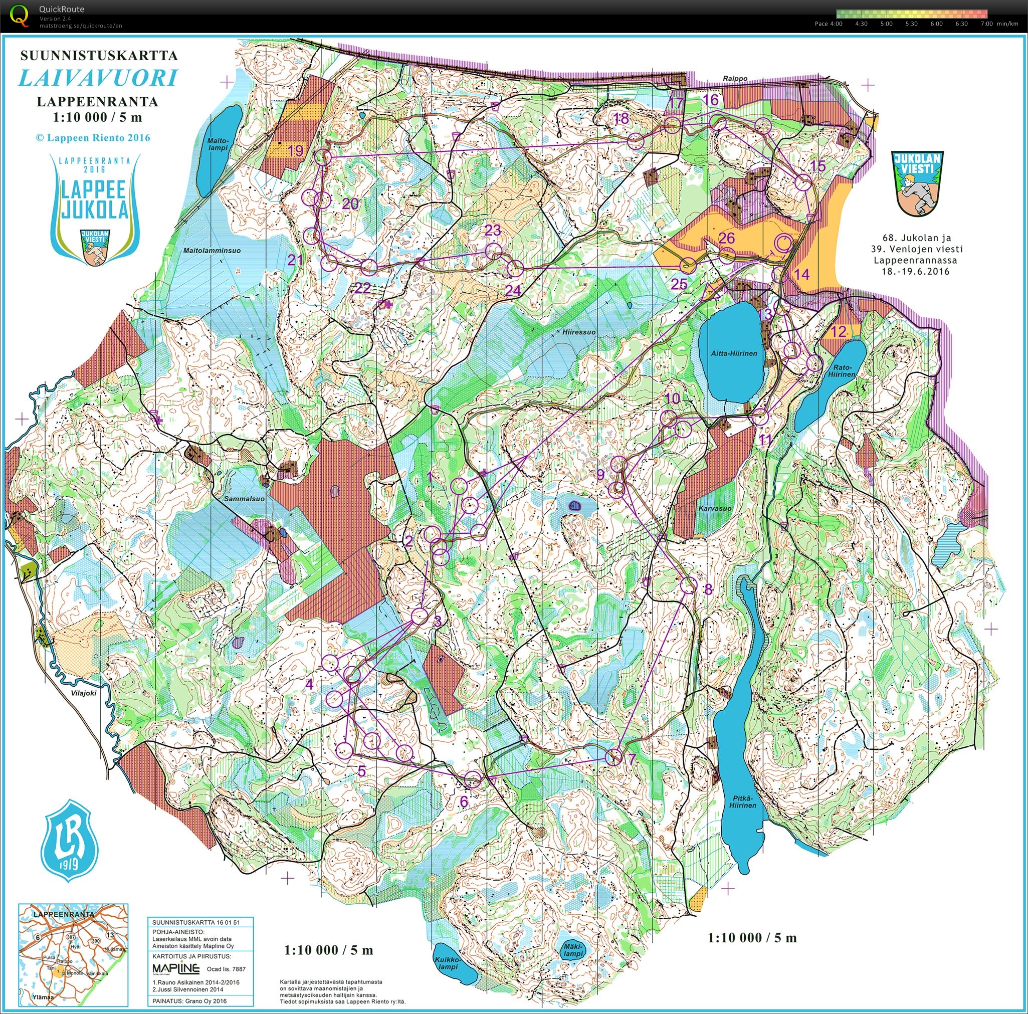 Jukola 2nd leg (18/06/2016)