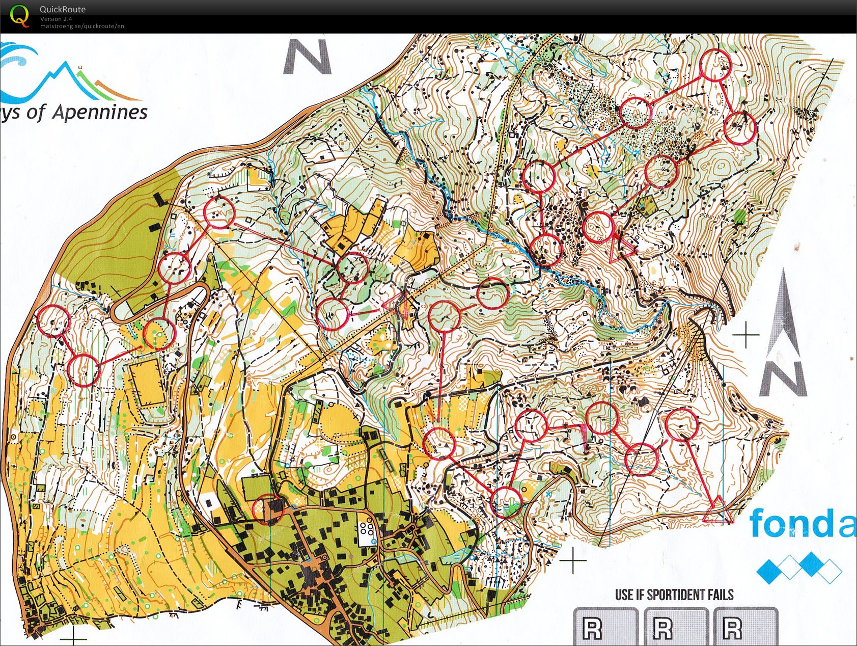 Downhill orienteering (31/03/2018)