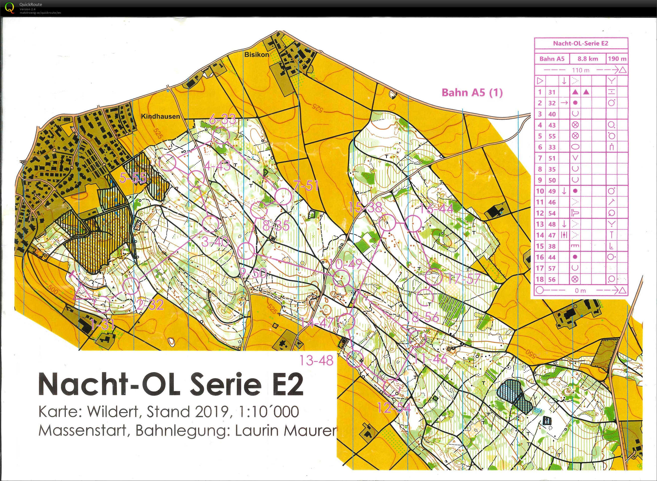 Zürcher nacht-ol e2 - Lap 1 (07/02/2020)