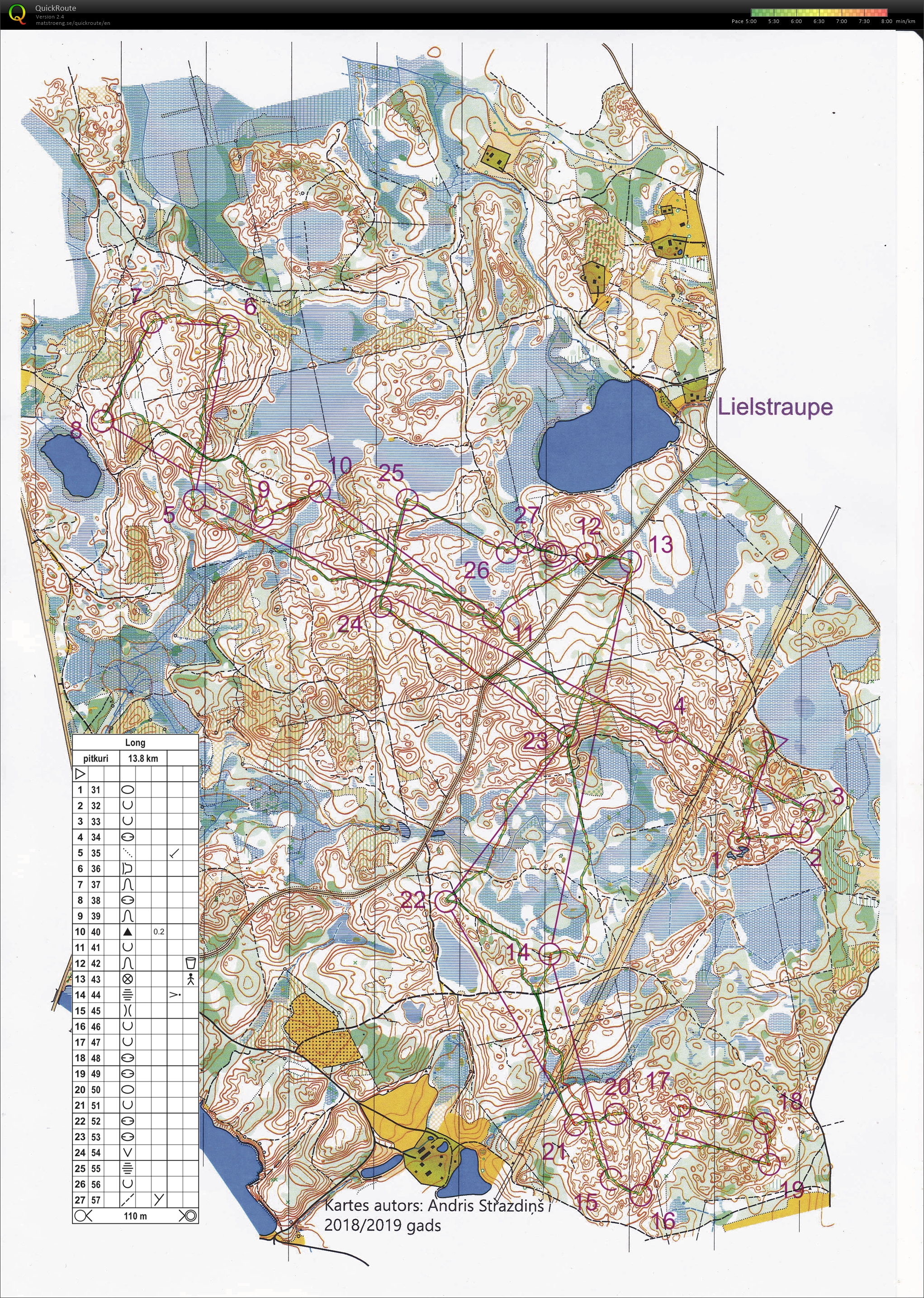 Long distance orienteering (11/04/2021)