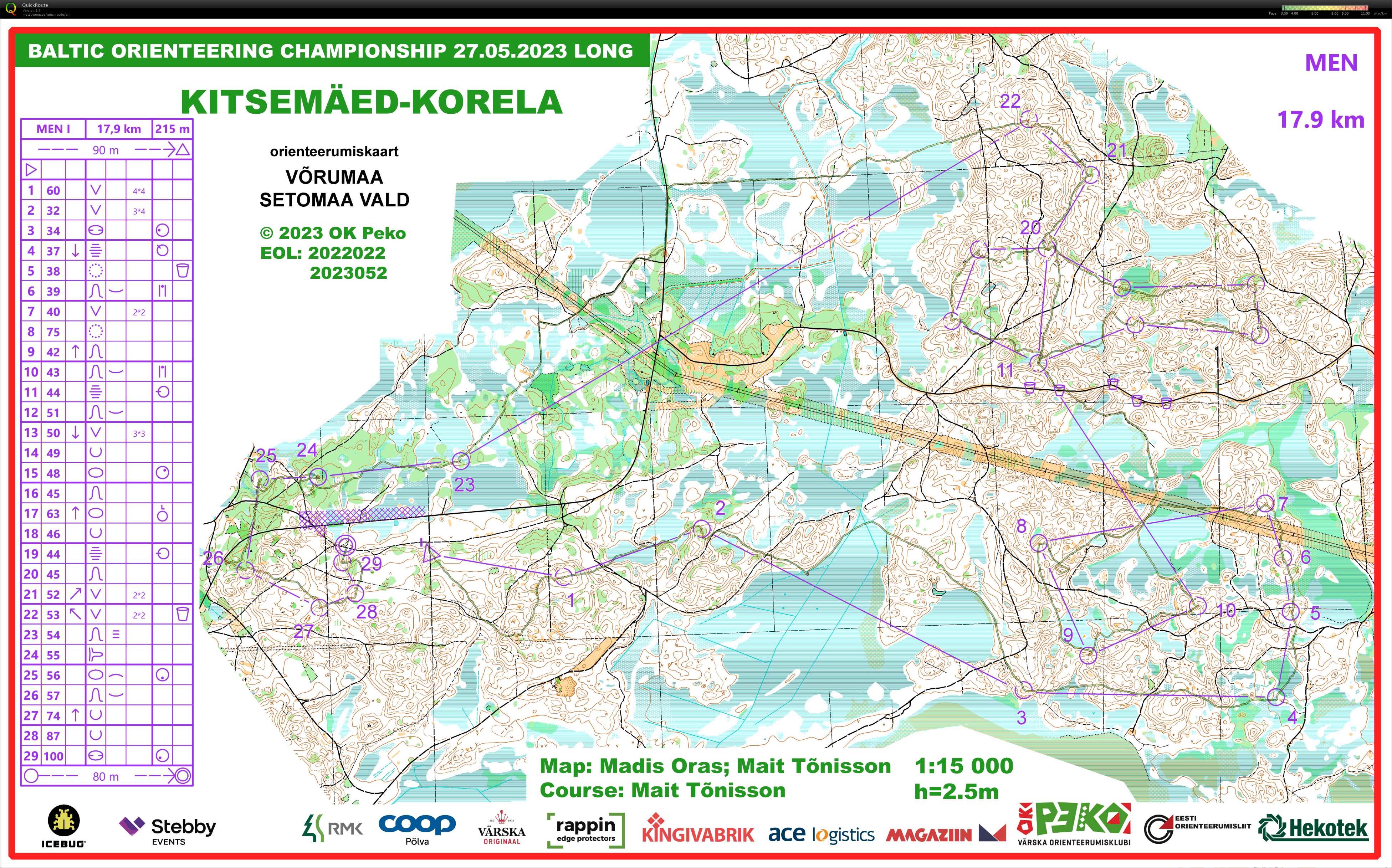 Baltic orienteering championship (27/05/2023)