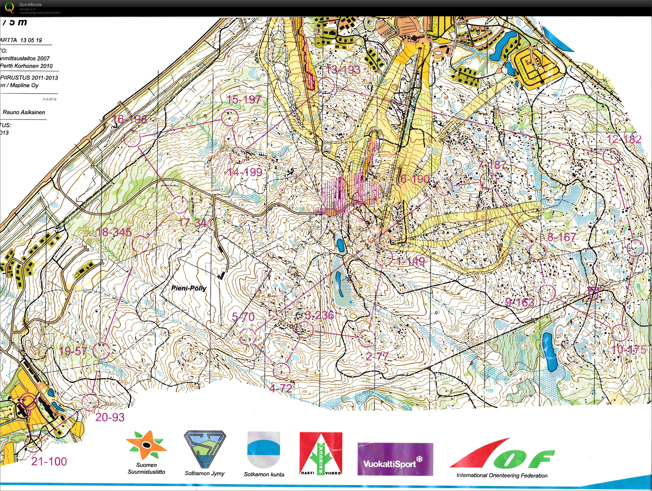 Kainuu Orienteering Week Day 4 (13/07/2013)