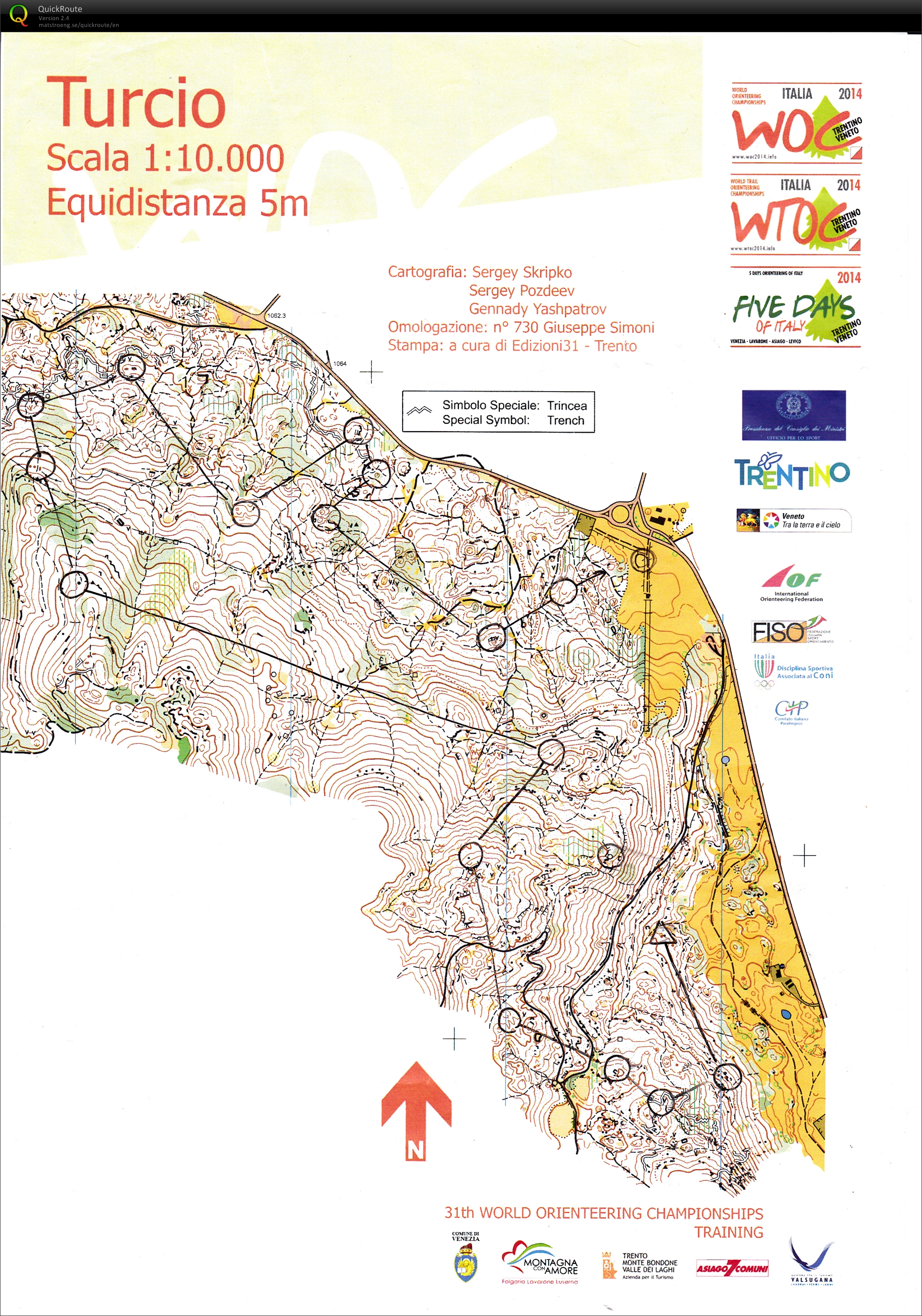 WOC Middle distance training (30/09/2013)